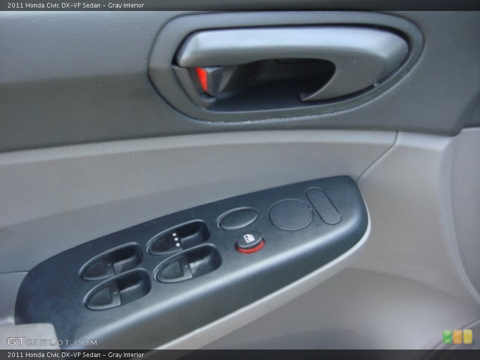 Gray Interior Controls for the 2011 Honda Civic DX-VP Sedan #84626273