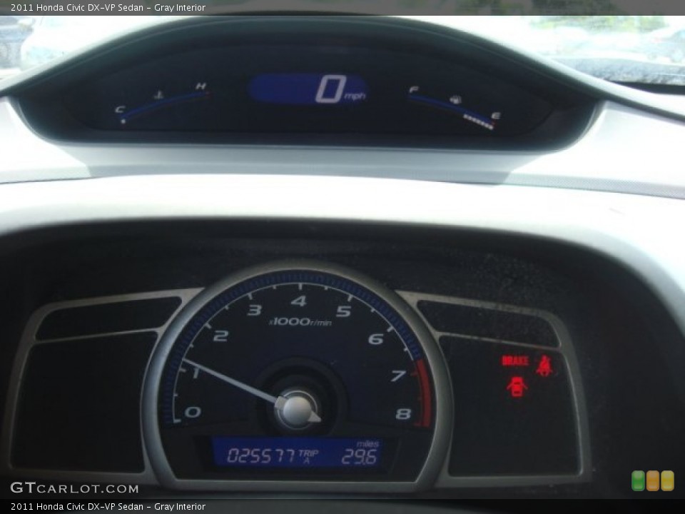 Gray Interior Gauges for the 2011 Honda Civic DX-VP Sedan #84626391