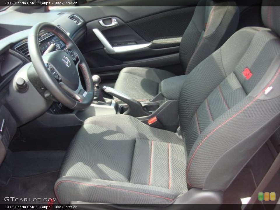 Black Interior Front Seat for the 2013 Honda Civic Si Coupe #84626717