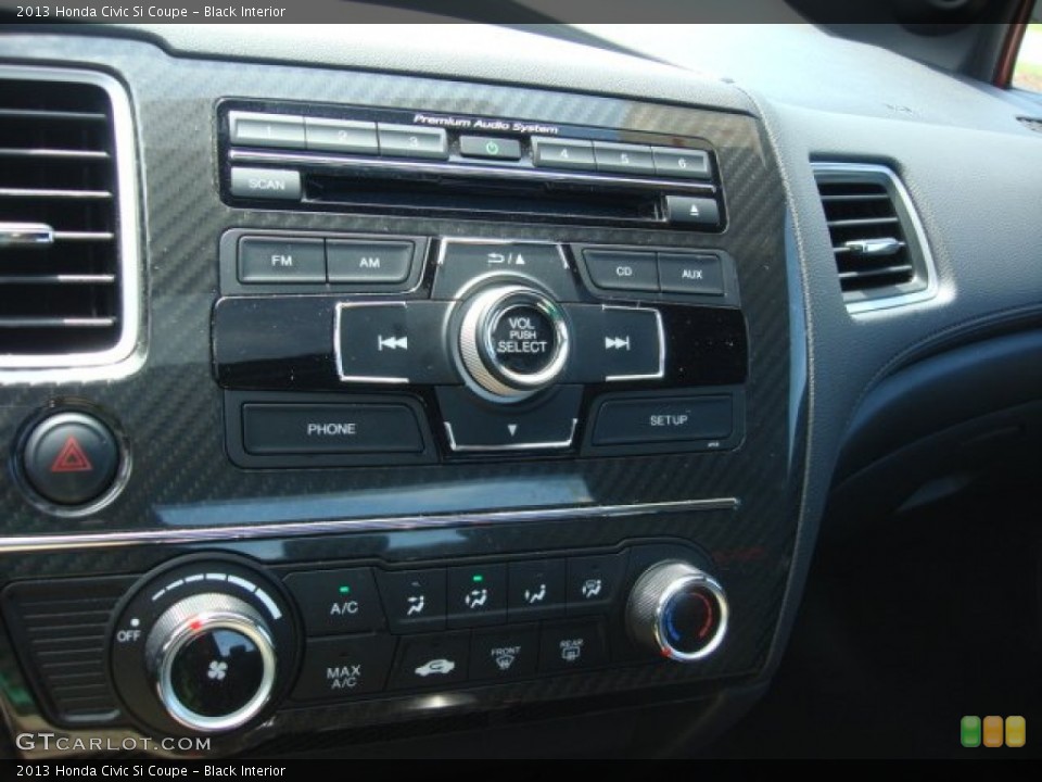 Black Interior Controls for the 2013 Honda Civic Si Coupe #84626993