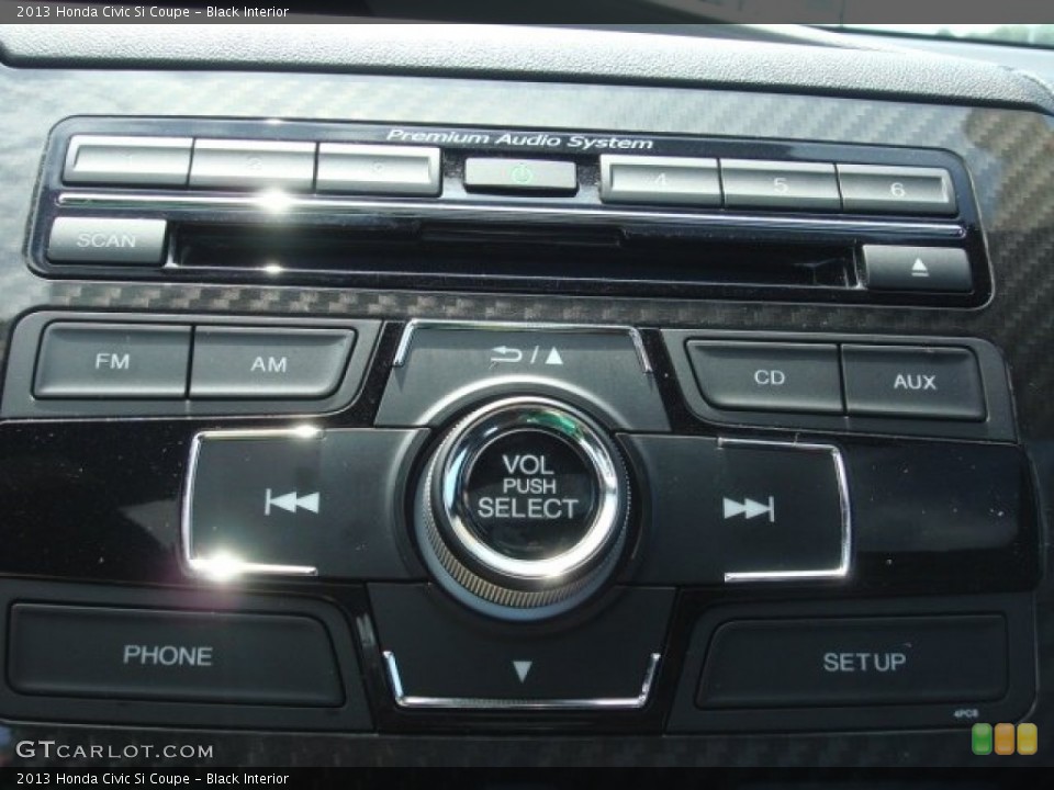 Black Interior Controls for the 2013 Honda Civic Si Coupe #84627018