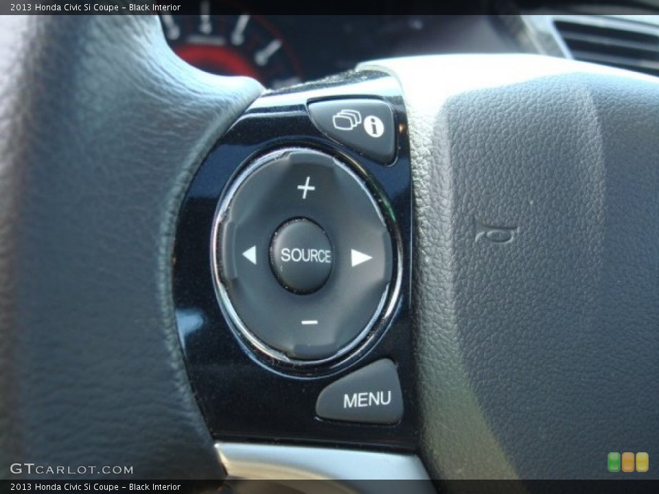 Black Interior Controls for the 2013 Honda Civic Si Coupe #84627128