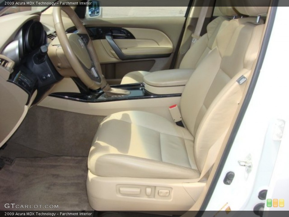 Parchment Interior Front Seat for the 2009 Acura MDX Technology #84629630