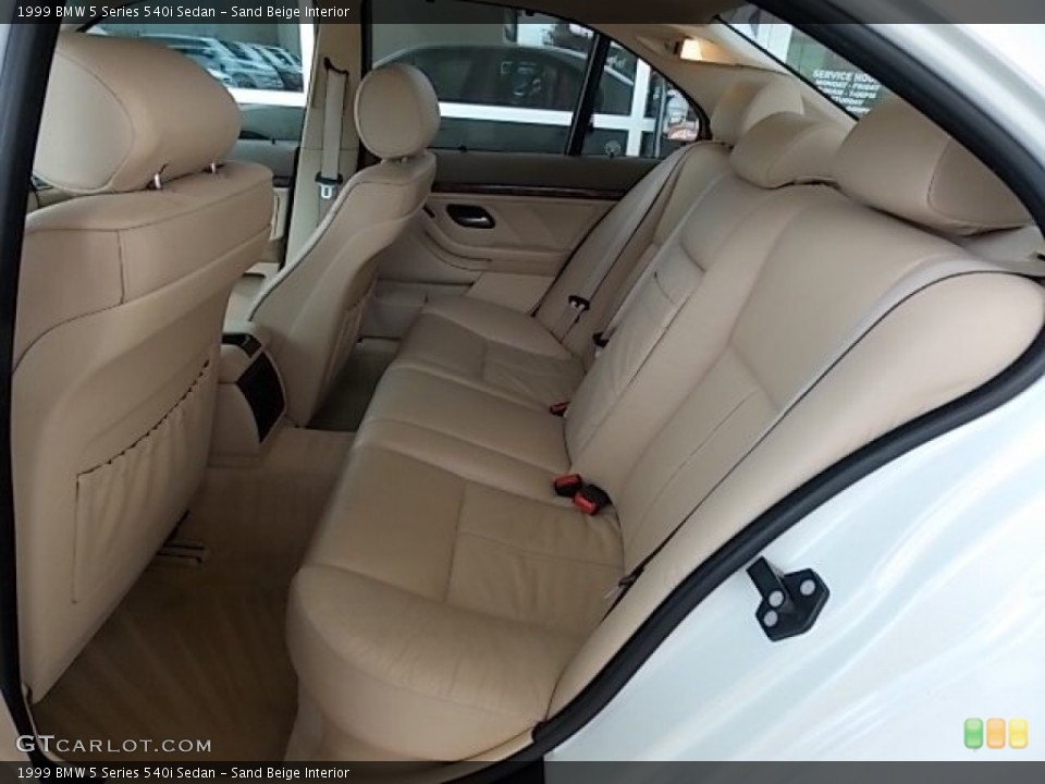 Sand Beige Interior Rear Seat for the 1999 BMW 5 Series 540i Sedan #84636260