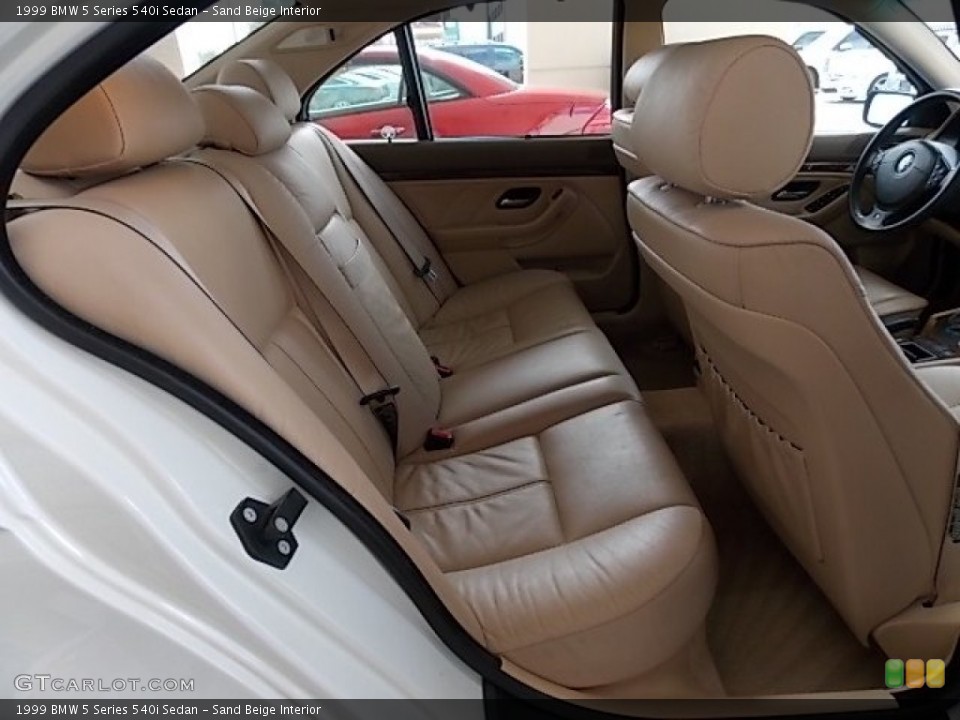 Sand Beige Interior Rear Seat for the 1999 BMW 5 Series 540i Sedan #84636518