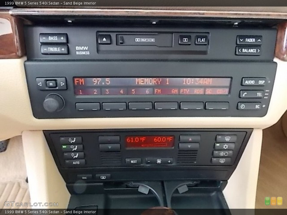 Sand Beige Interior Controls for the 1999 BMW 5 Series 540i Sedan #84637058