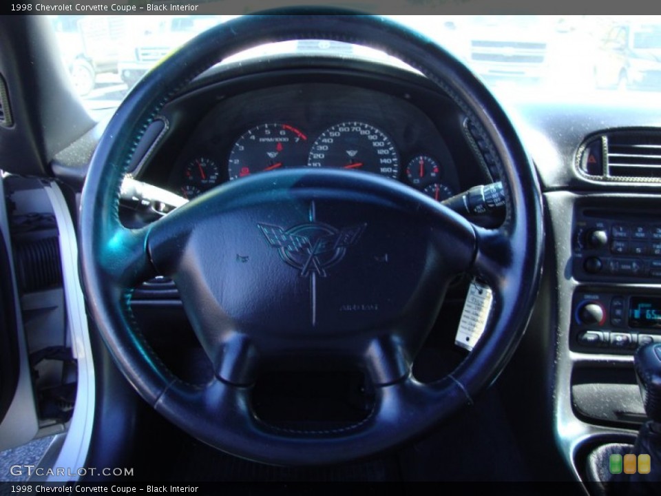 Black Interior Steering Wheel for the 1998 Chevrolet Corvette Coupe #84638009