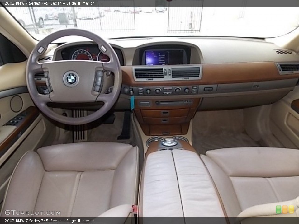 Beige III Interior Dashboard for the 2002 BMW 7 Series 745i Sedan #84642080