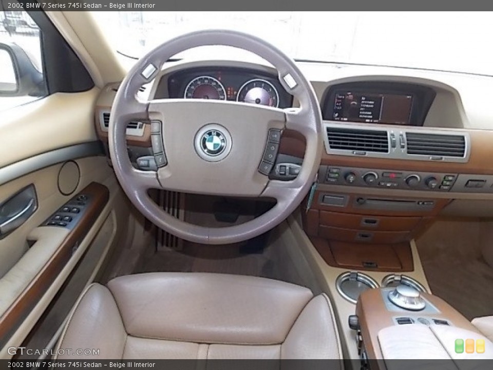 Beige III Interior Dashboard for the 2002 BMW 7 Series 745i Sedan #84642302
