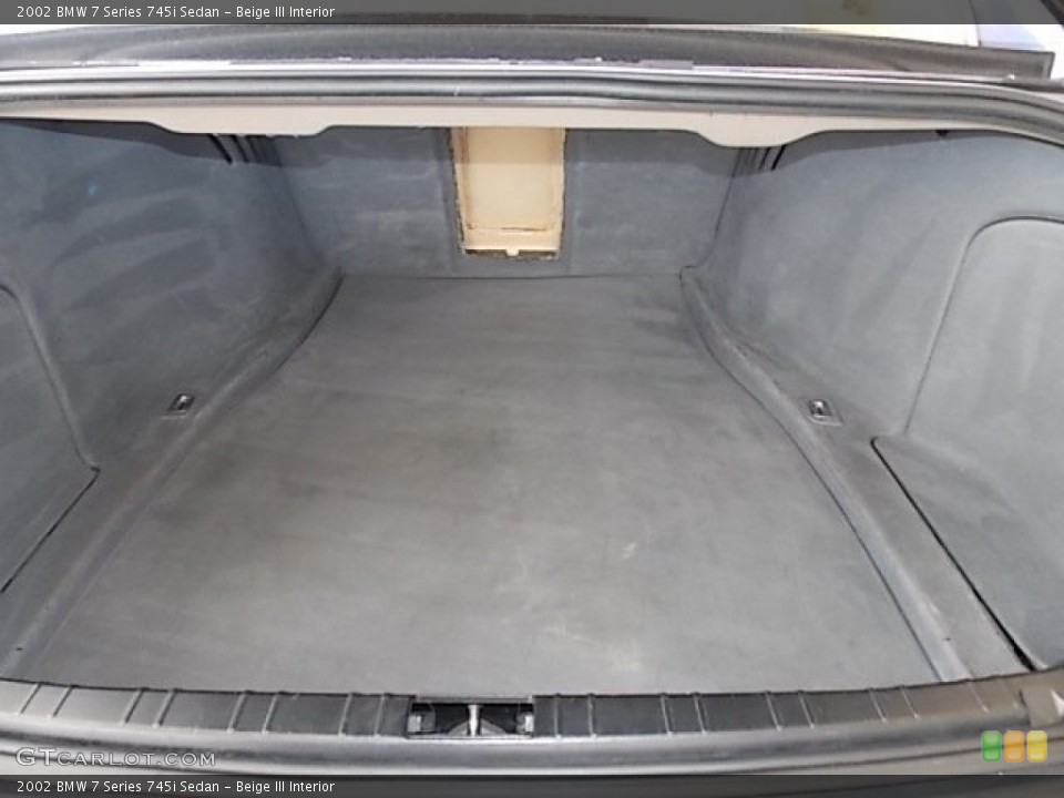 Beige III Interior Trunk for the 2002 BMW 7 Series 745i Sedan #84643190