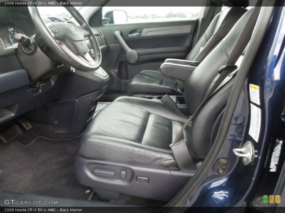 Black Interior Photo for the 2008 Honda CR-V EX-L 4WD #84646247
