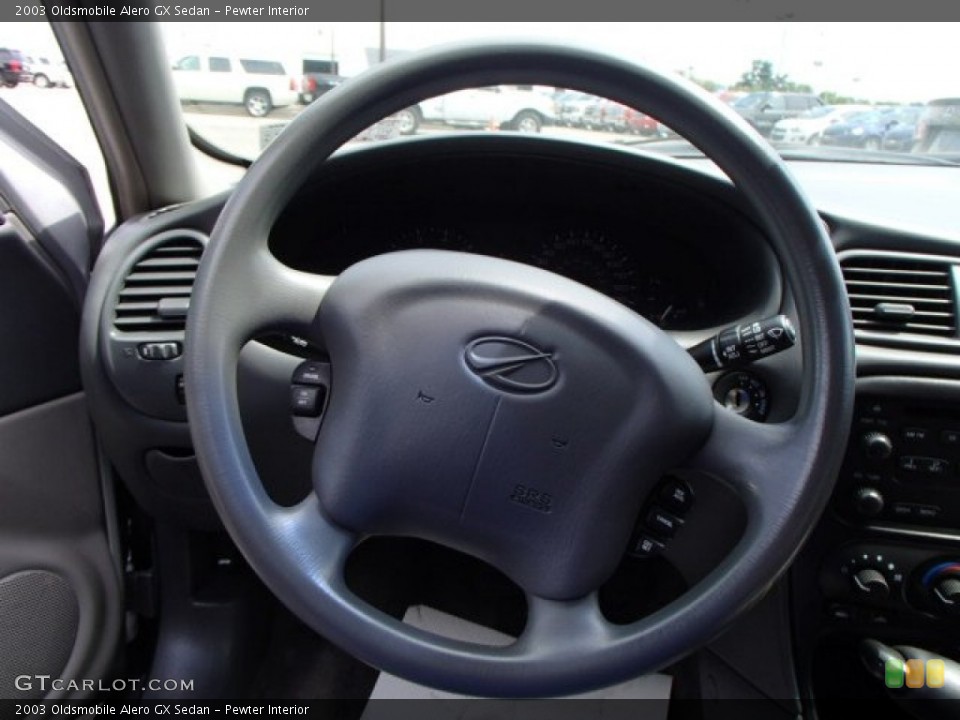 Pewter Interior Steering Wheel for the 2003 Oldsmobile Alero GX Sedan #84646877