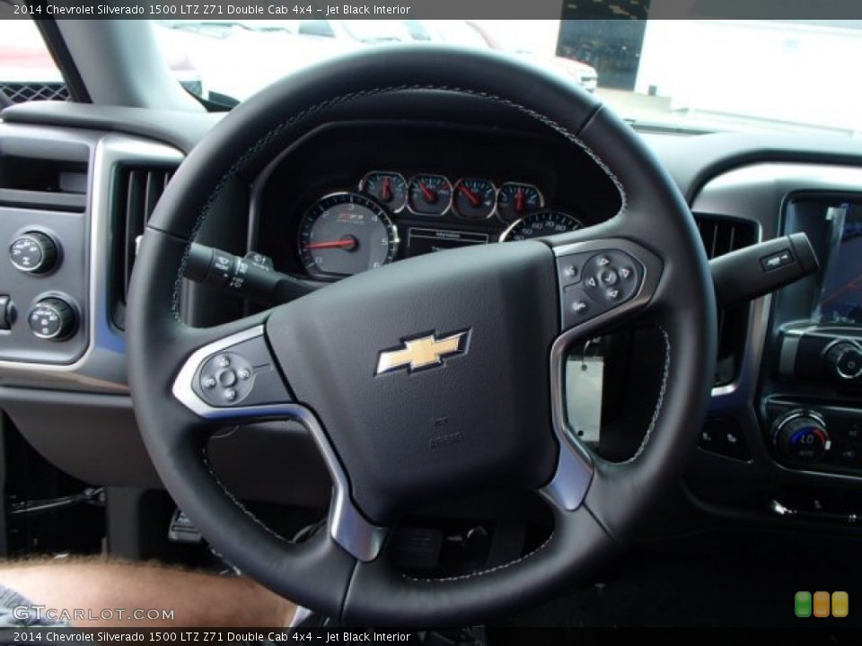 Jet Black Interior Steering Wheel for the 2014 Chevrolet Silverado 1500 LTZ Z71 Double Cab 4x4 #84648575