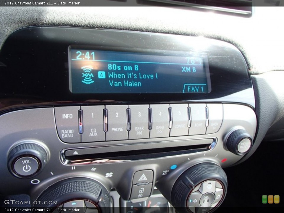 Black Interior Audio System for the 2012 Chevrolet Camaro ZL1 #84652133