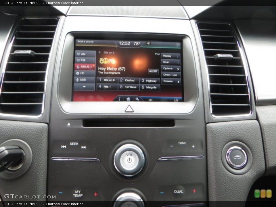 Charcoal Black Interior Controls for the 2014 Ford Taurus SEL #84656102