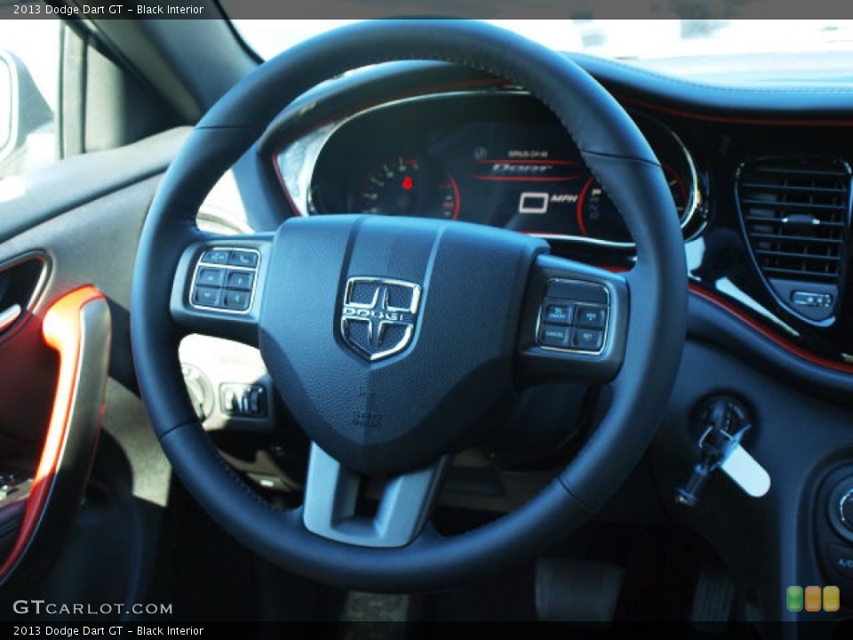 Black Interior Steering Wheel for the 2013 Dodge Dart GT #84659384