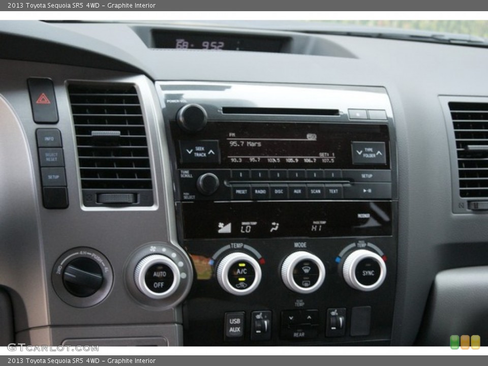 Graphite Interior Controls for the 2013 Toyota Sequoia SR5 4WD #84661283