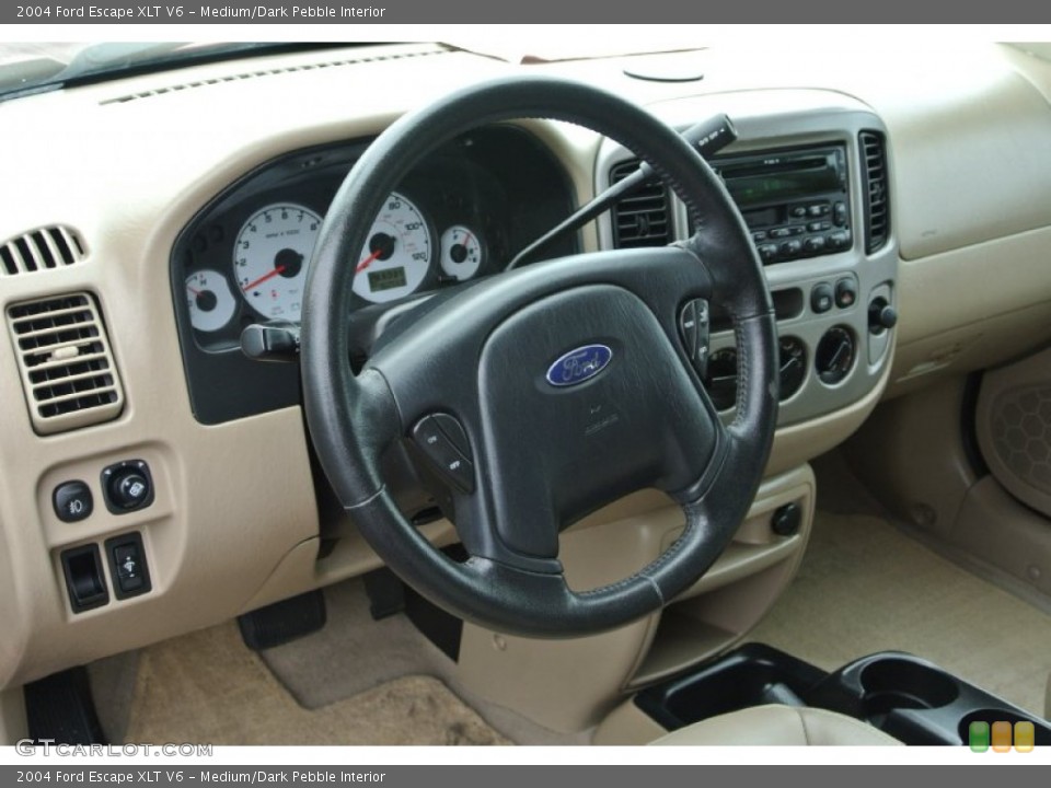 Medium/Dark Pebble Interior Steering Wheel for the 2004 Ford Escape XLT V6 #84661916