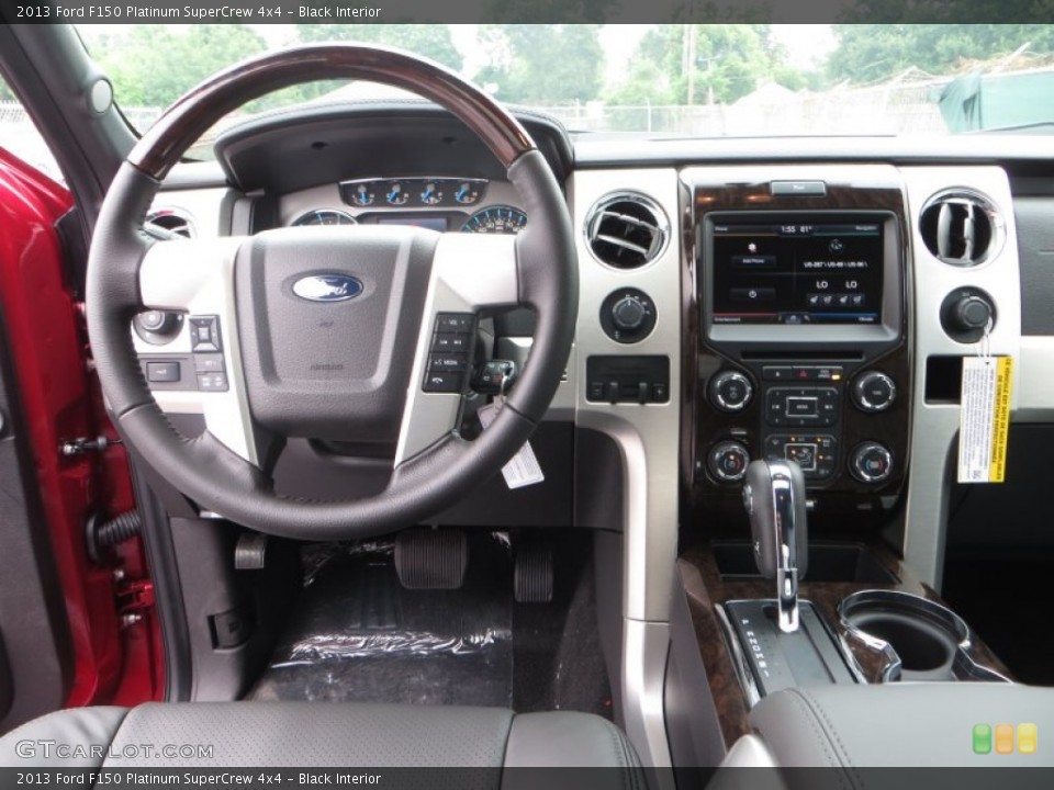 Black Interior Dashboard for the 2013 Ford F150 Platinum SuperCrew 4x4 #84663974