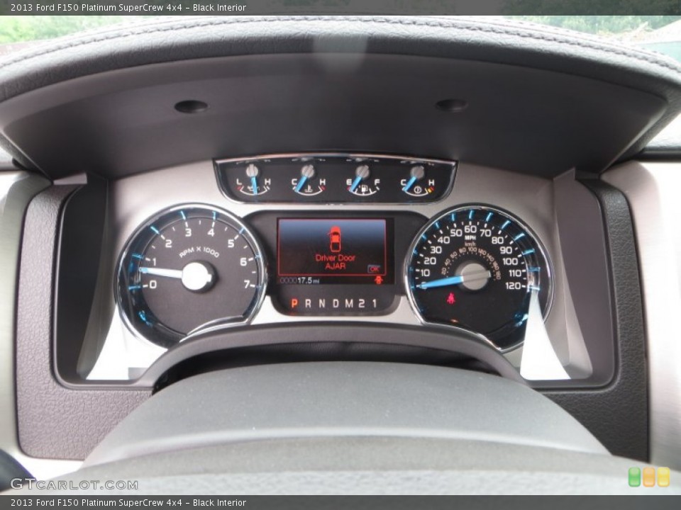 Black Interior Gauges for the 2013 Ford F150 Platinum SuperCrew 4x4 #84664108