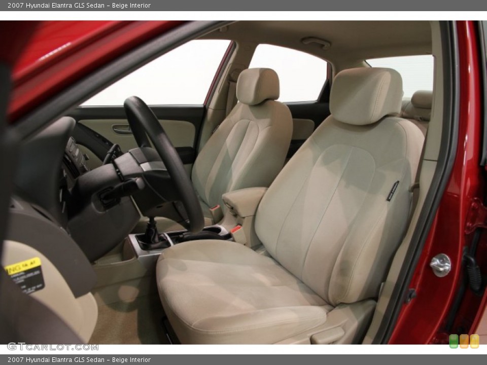 Beige Interior Photo for the 2007 Hyundai Elantra GLS Sedan #84664628