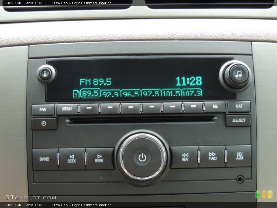 Light Cashmere Interior Audio System for the 2009 GMC Sierra 1500 SLT Crew Cab #84664943