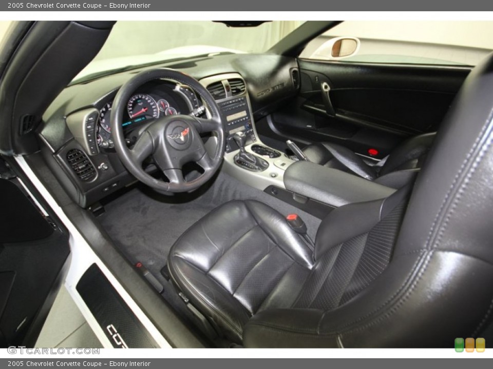 Ebony Interior Photo for the 2005 Chevrolet Corvette Coupe #84667949