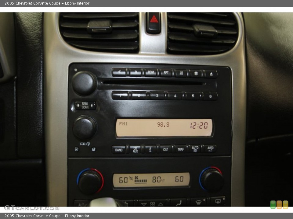 Ebony Interior Controls for the 2005 Chevrolet Corvette Coupe #84668006