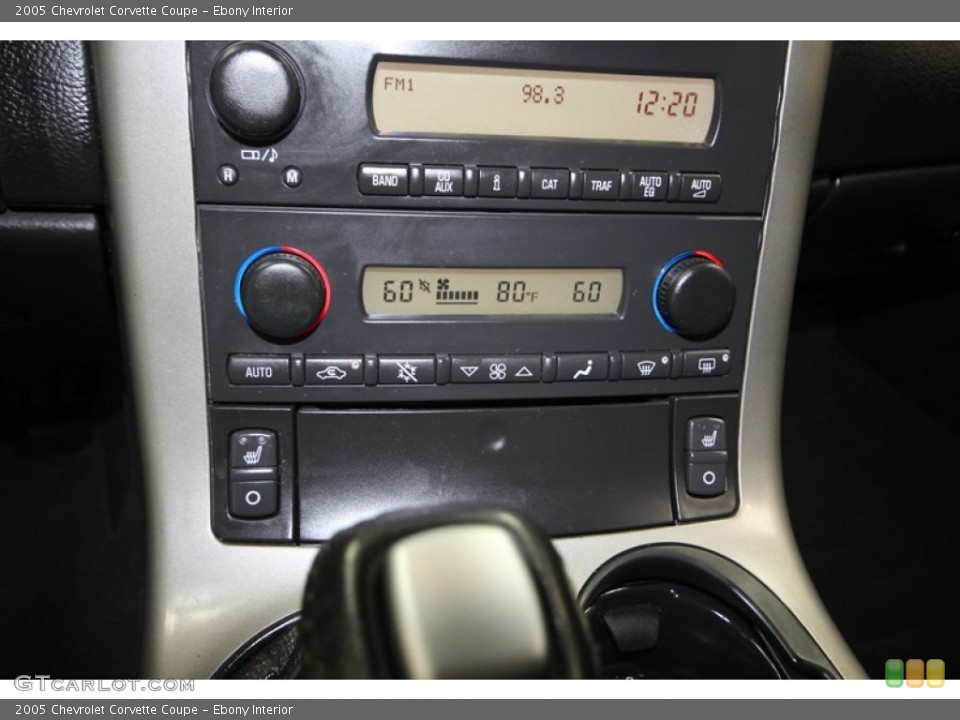 Ebony Interior Controls for the 2005 Chevrolet Corvette Coupe #84668009