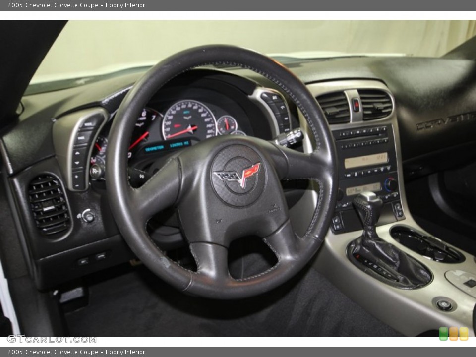 Ebony Interior Steering Wheel for the 2005 Chevrolet Corvette Coupe #84668027