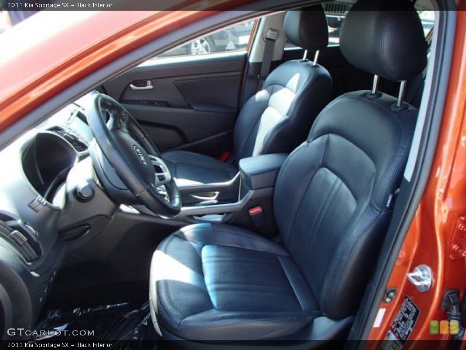 Black Interior Front Seat for the 2011 Kia Sportage SX #84671048