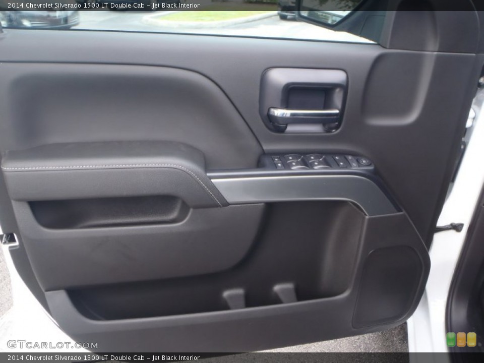 Jet Black Interior Door Panel for the 2014 Chevrolet Silverado 1500 LT Double Cab #84672191