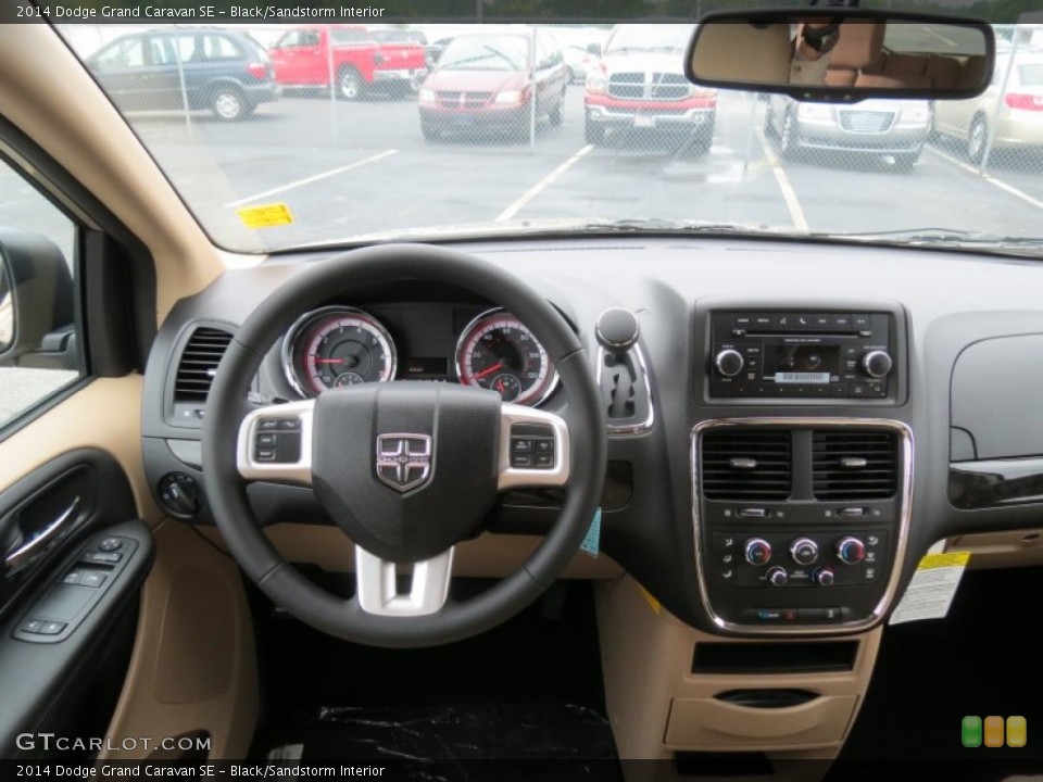 Black/Sandstorm Interior Dashboard for the 2014 Dodge Grand Caravan SE #84672578