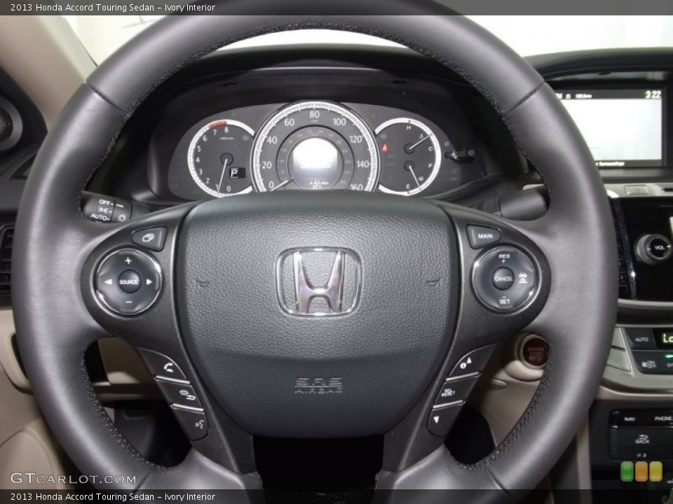 Ivory Interior Steering Wheel for the 2013 Honda Accord Touring Sedan #84675209