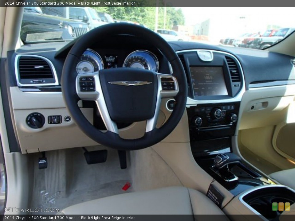 Black/Light Frost Beige Interior Dashboard for the 2014 Chrysler 300  #84675497