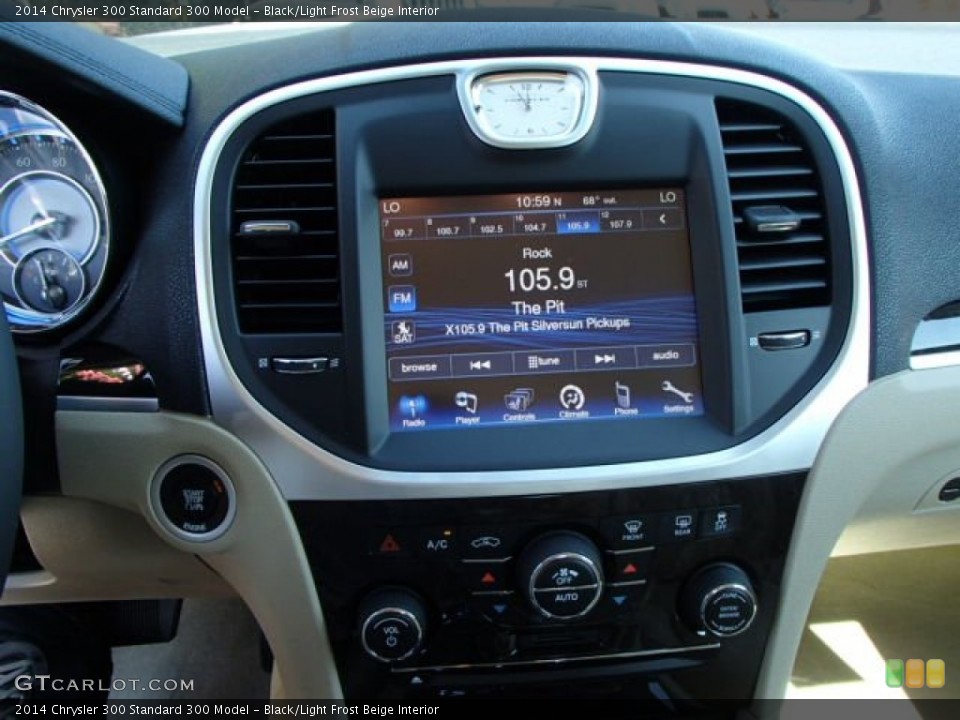 Black/Light Frost Beige Interior Controls for the 2014 Chrysler 300  #84675554