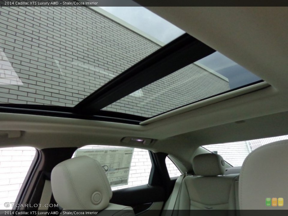 Shale/Cocoa Interior Sunroof for the 2014 Cadillac XTS Luxury AWD #84676361