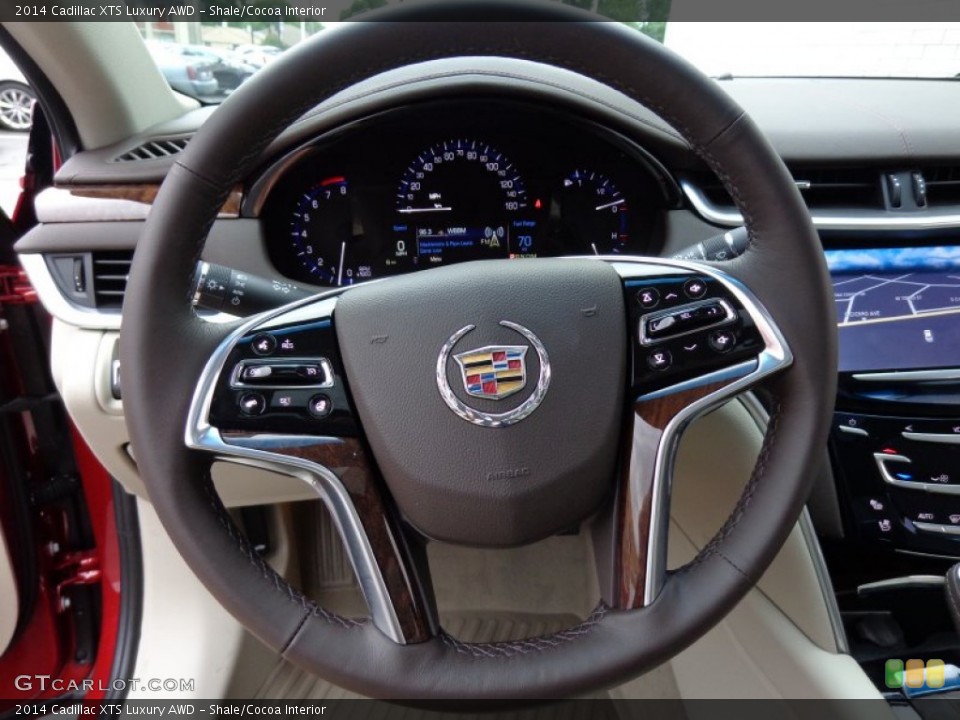 Shale/Cocoa Interior Steering Wheel for the 2014 Cadillac XTS Luxury AWD #84676436