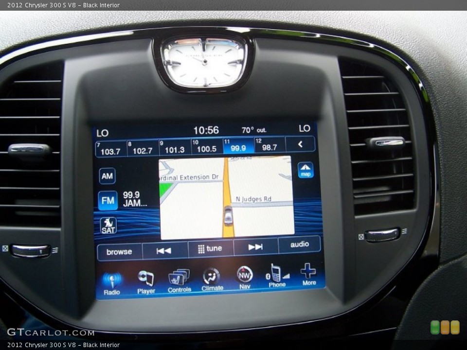 Black Interior Navigation for the 2012 Chrysler 300 S V8 #84676565