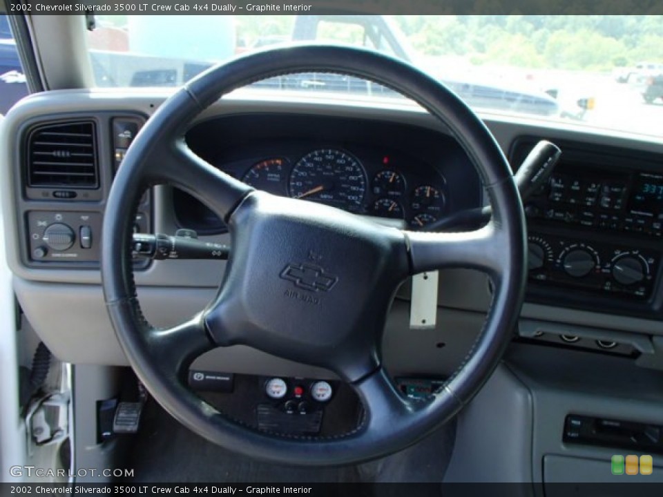 Graphite Interior Steering Wheel for the 2002 Chevrolet Silverado 3500 LT Crew Cab 4x4 Dually #84677459
