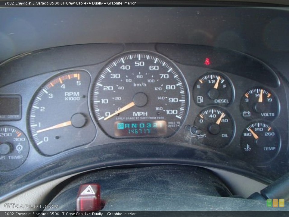 Graphite Interior Gauges for the 2002 Chevrolet Silverado 3500 LT Crew Cab 4x4 Dually #84677520