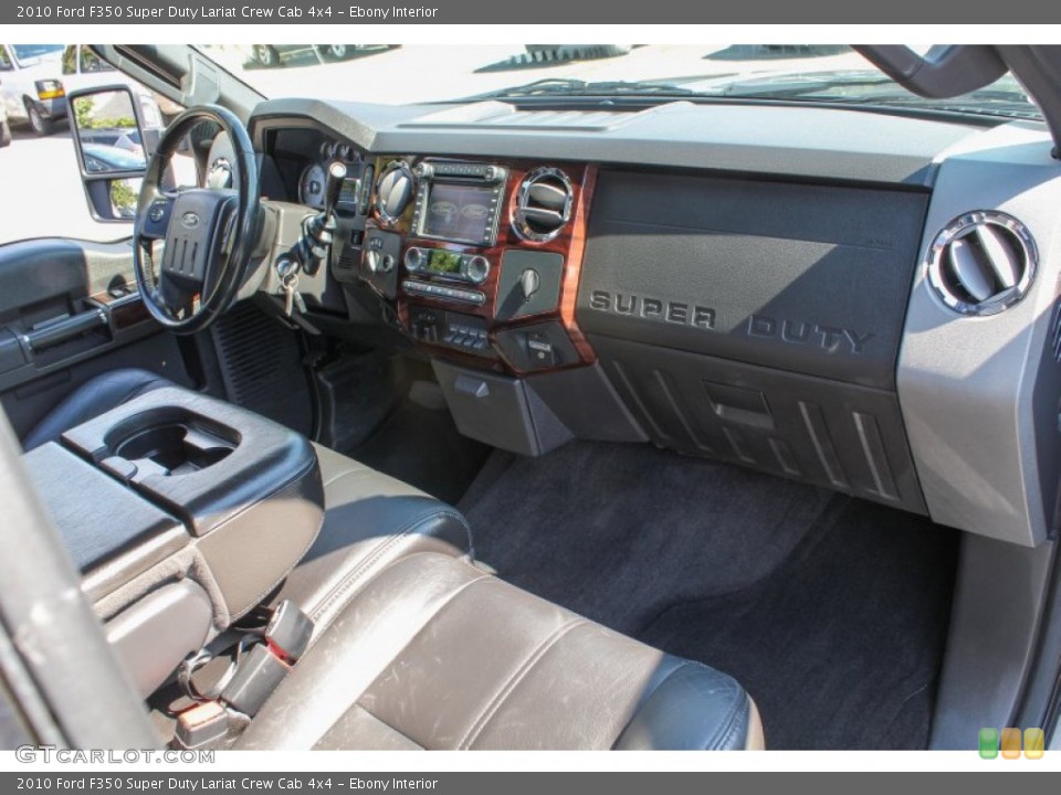 Ebony Interior Dashboard for the 2010 Ford F350 Super Duty Lariat Crew Cab 4x4 #84678692