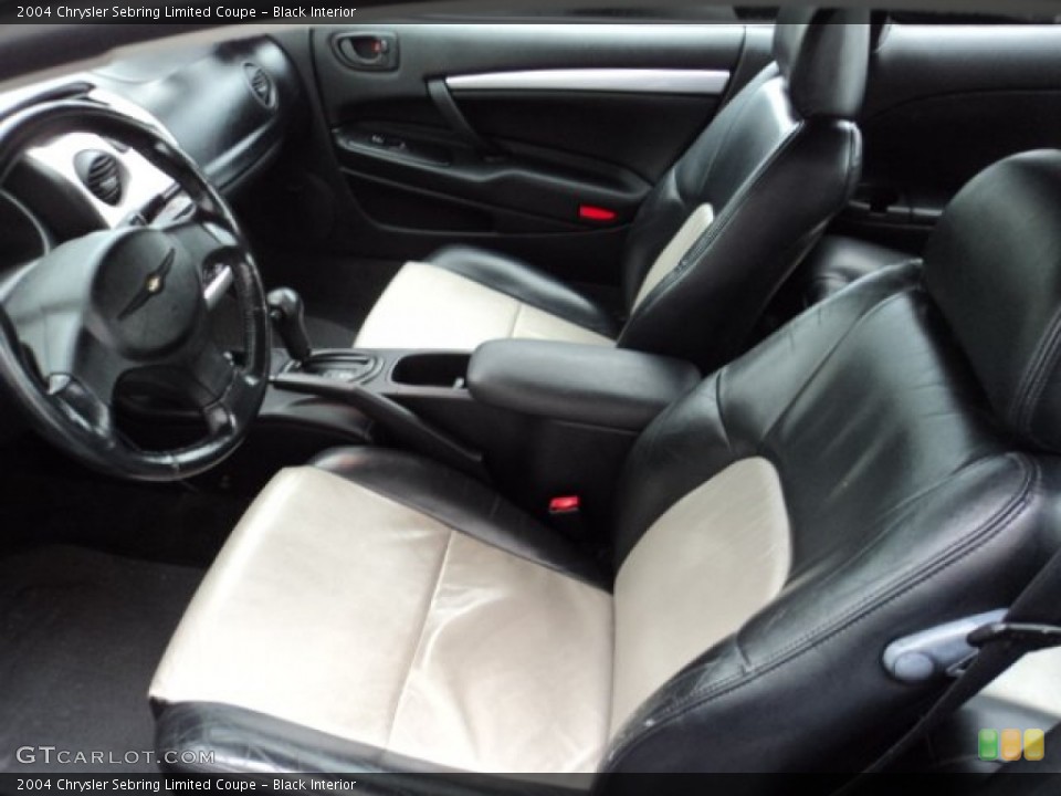 Black Interior Front Seat for the 2004 Chrysler Sebring Limited Coupe #84686489