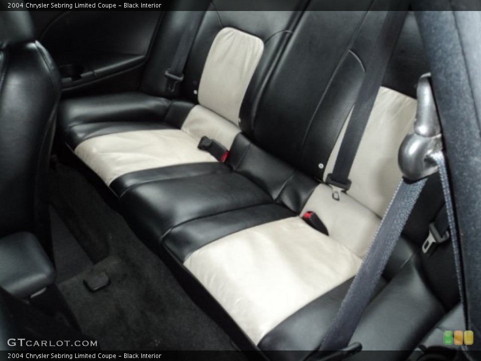 Black Interior Rear Seat for the 2004 Chrysler Sebring Limited Coupe #84686555