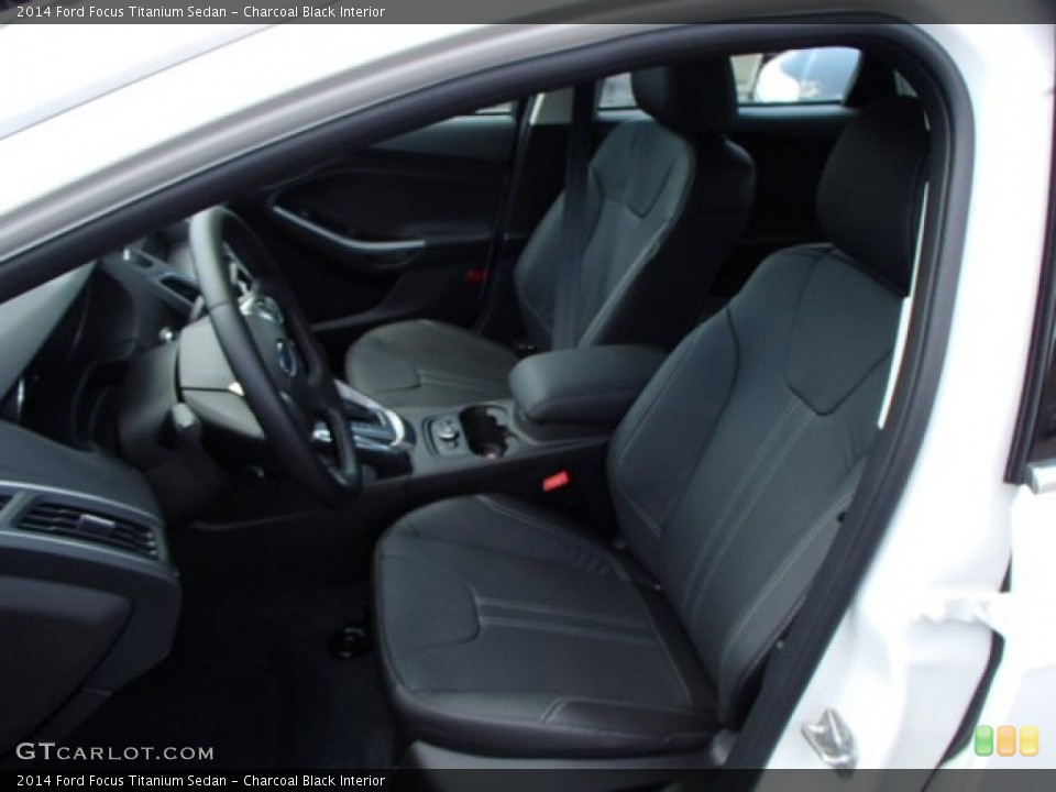 Charcoal Black Interior Front Seat for the 2014 Ford Focus Titanium Sedan #84687350