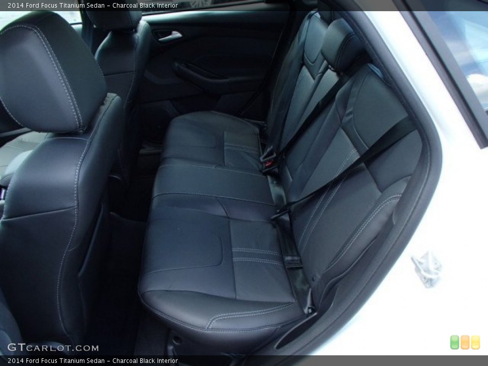 Charcoal Black Interior Rear Seat for the 2014 Ford Focus Titanium Sedan #84687371