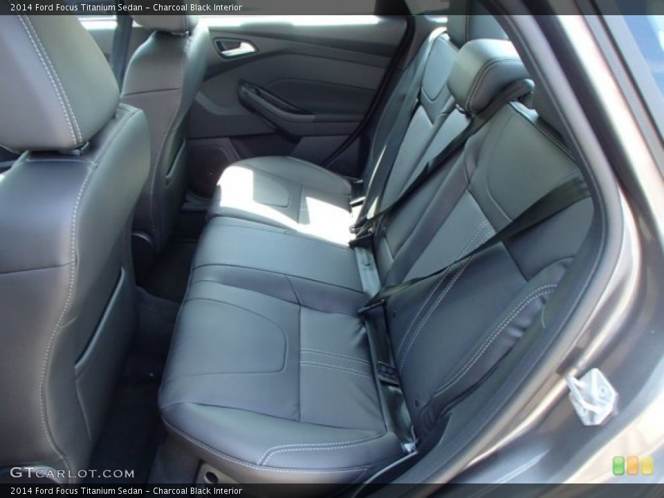Charcoal Black Interior Rear Seat for the 2014 Ford Focus Titanium Sedan #84688043
