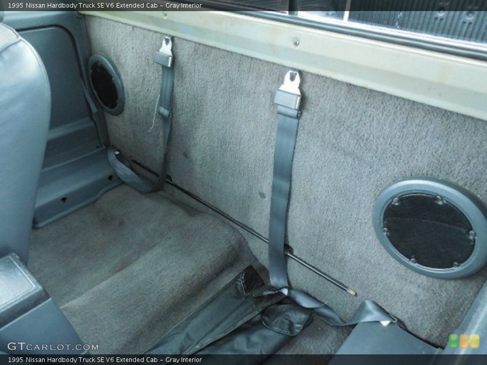 Gray Interior Rear Seat for the 1995 Nissan Hardbody Truck SE V6 Extended Cab #84690536