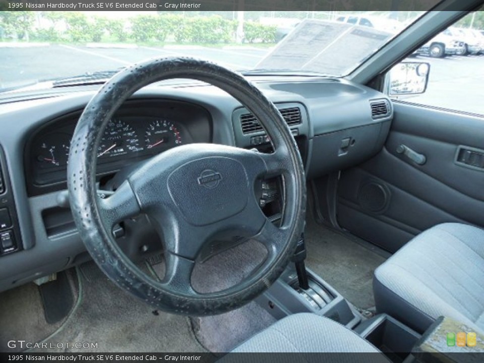 Gray Interior Prime Interior for the 1995 Nissan Hardbody Truck SE V6 Extended Cab #84690557