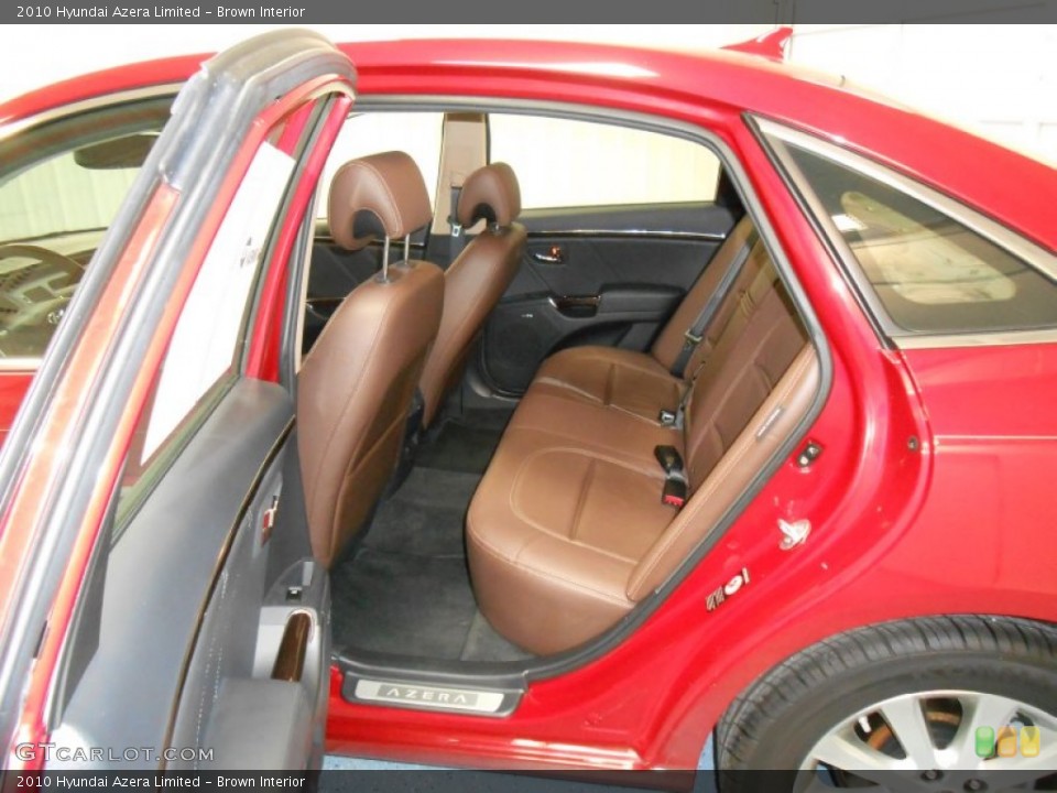 Brown Interior Rear Seat for the 2010 Hyundai Azera Limited #84691022